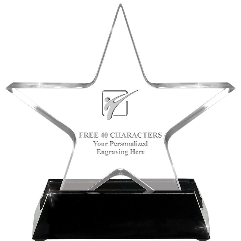 5 1/4" ACRYLIC STAR W/ STAND