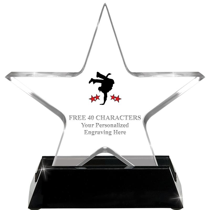 5 1/4" ACRYLIC STAR W/ STAND