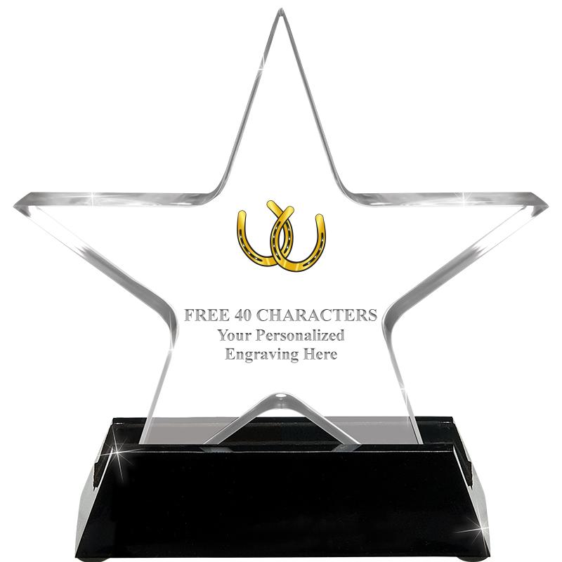 5 1/4" ACRYLIC STAR W/ STAND