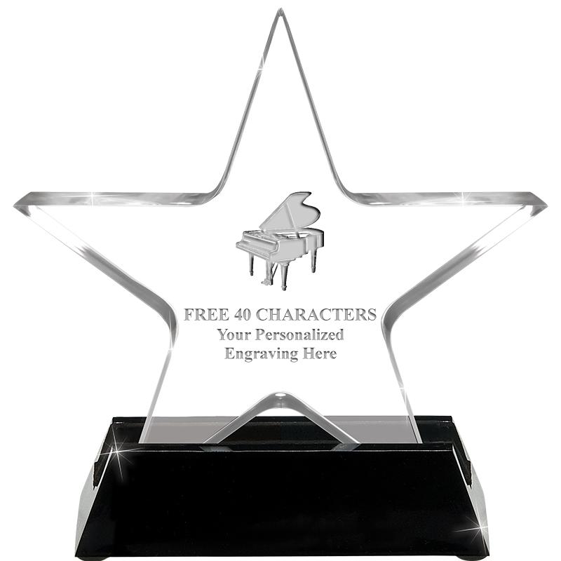 5 1/4" ACRYLIC STAR W/ STAND