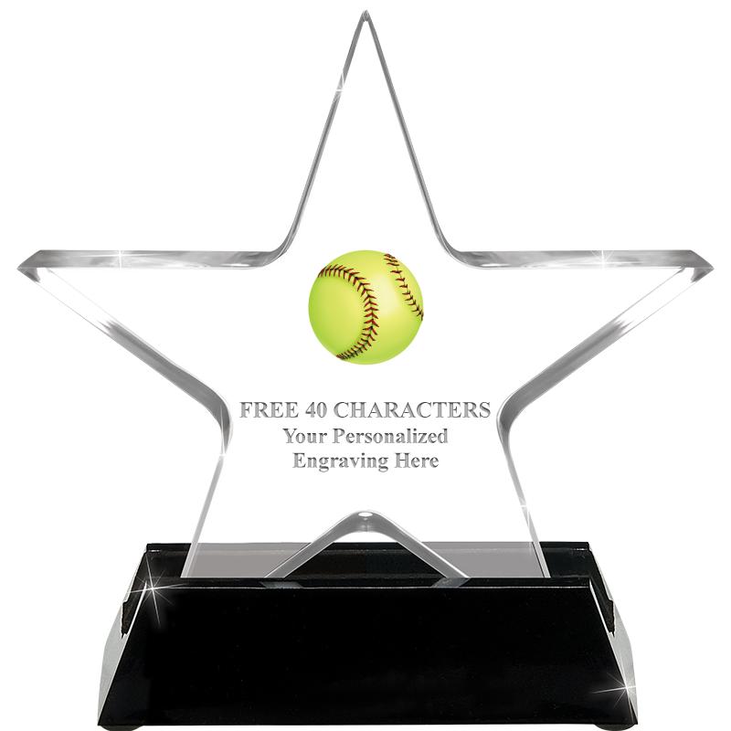 5 1/4" ACRYLIC STAR W/ STAND