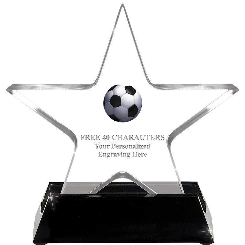 5 1/4" ACRYLIC STAR W/ STAND