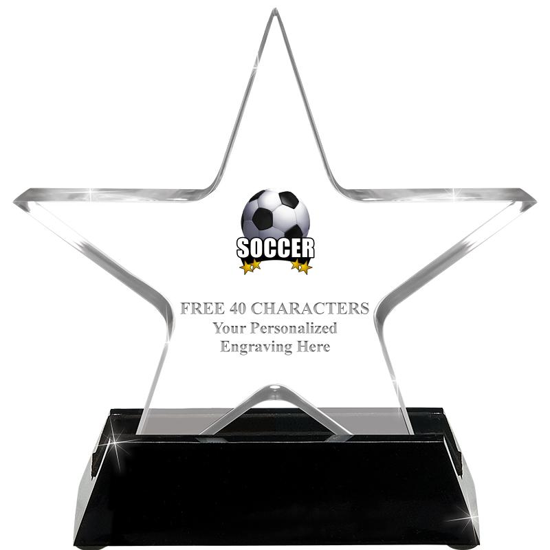 5 1/4" ACRYLIC STAR W/ STAND