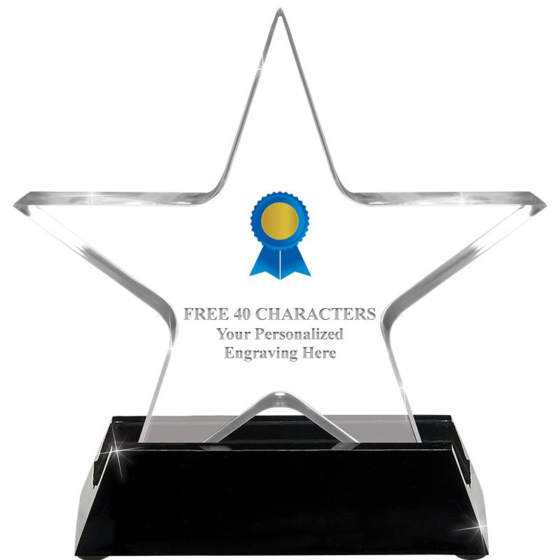 5 1/4" ACRYLIC STAR W/ STAND