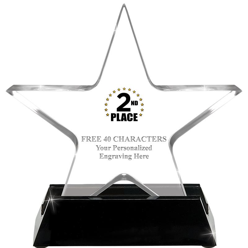 5 1/4" ACRYLIC STAR W/ STAND