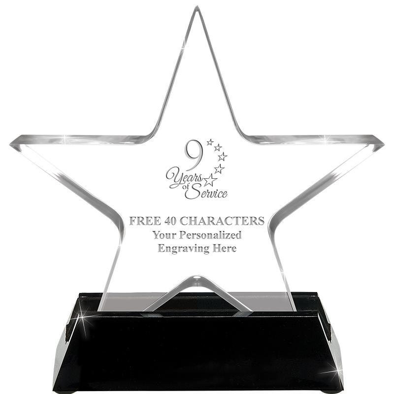 5 1/4" ACRYLIC STAR W/ STAND