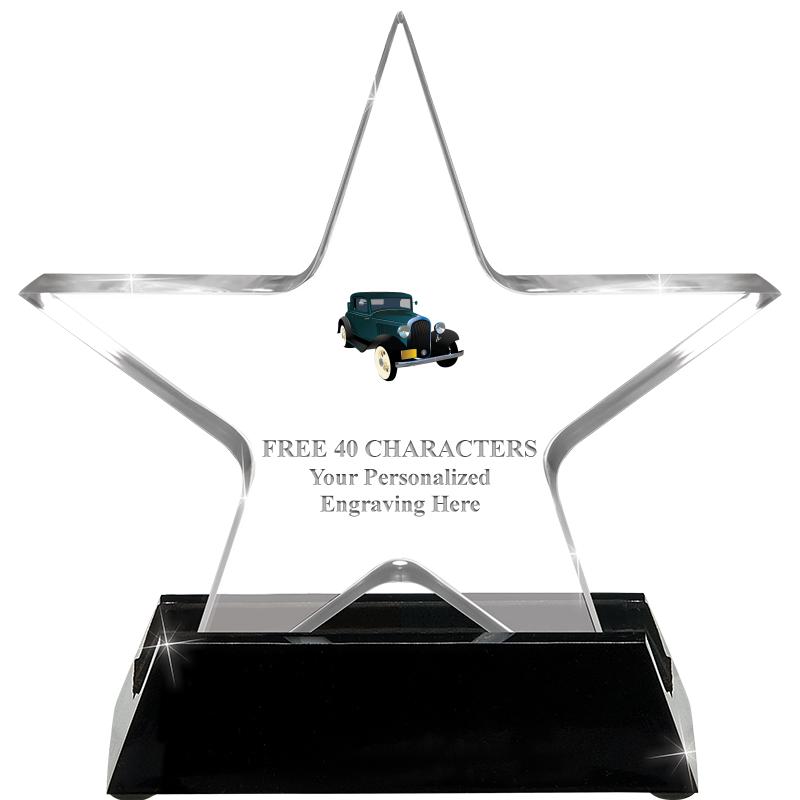 5 1/4" ACRYLIC STAR W/ STAND