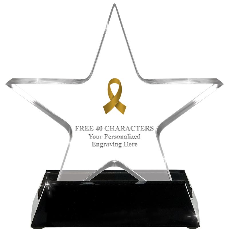 5 1/4" ACRYLIC STAR W/ STAND