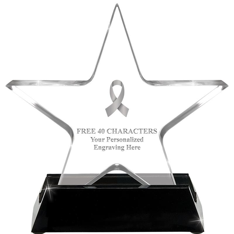 5 1/4" ACRYLIC STAR W/ STAND