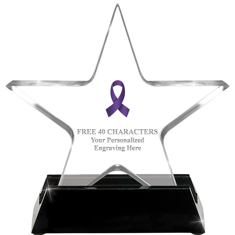 5 1/4" ACRYLIC STAR W/ STAND