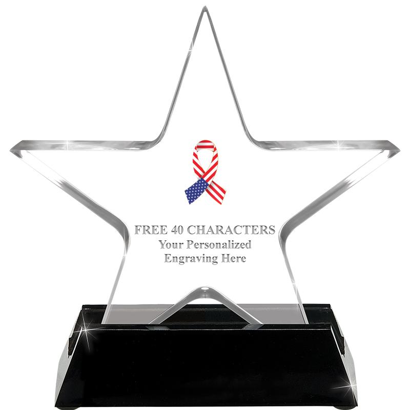 5 1/4" ACRYLIC STAR W/ STAND