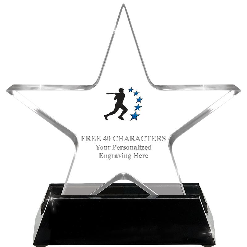 5 1/4" ACRYLIC STAR W/ STAND