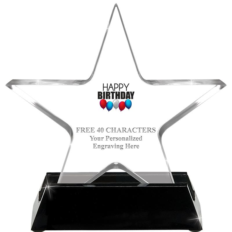 5 1/4" ACRYLIC STAR W/ STAND