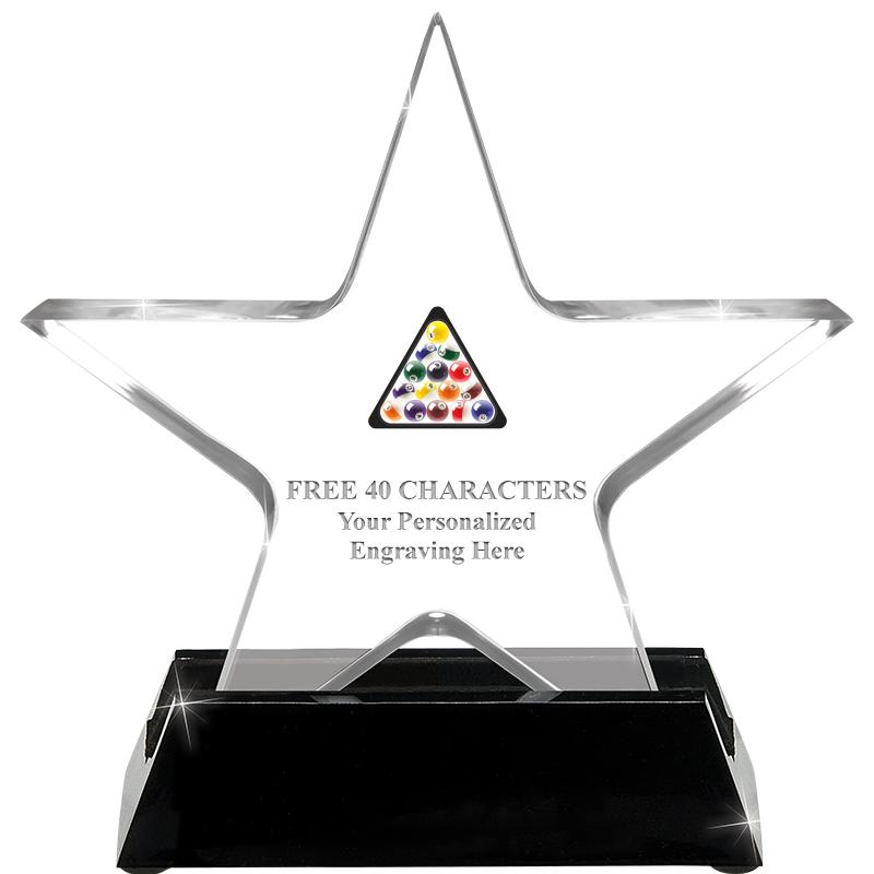 5 1/4" ACRYLIC STAR W/ STAND