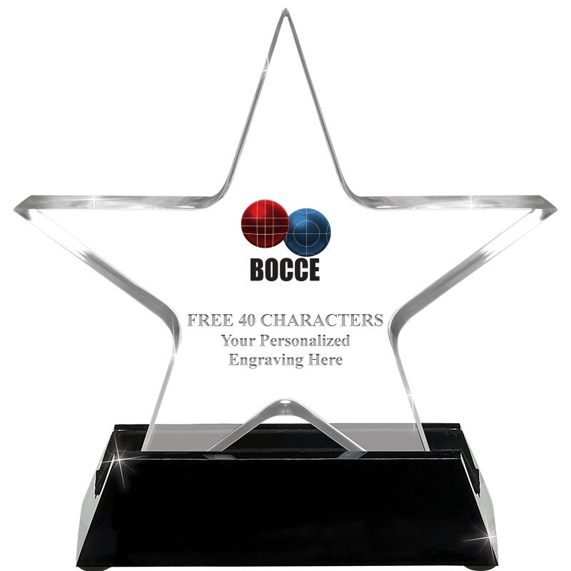 5 1/4" ACRYLIC STAR W/ STAND