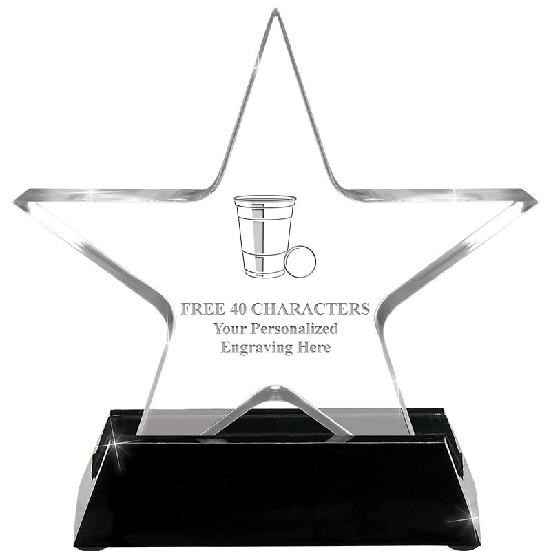 5 1/4" ACRYLIC STAR W/ STAND