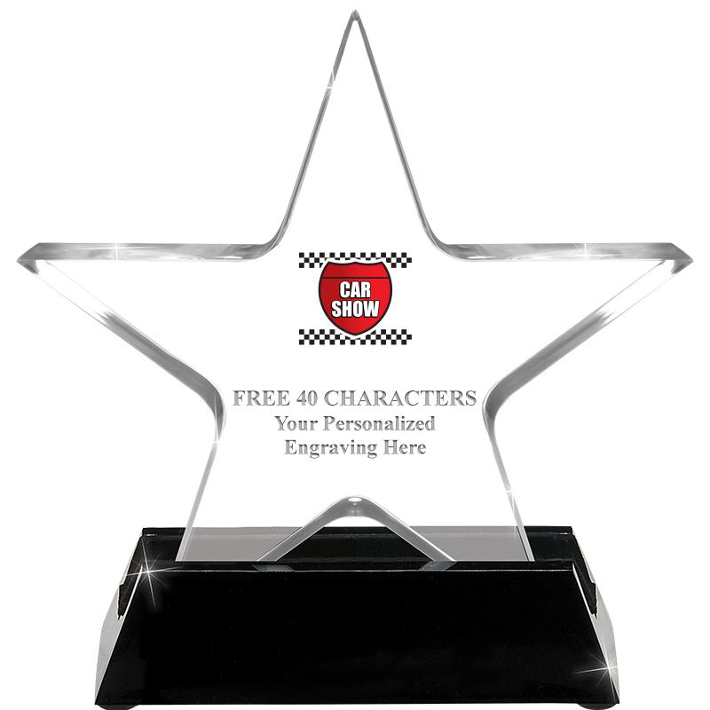 5 1/4" ACRYLIC STAR W/ STAND