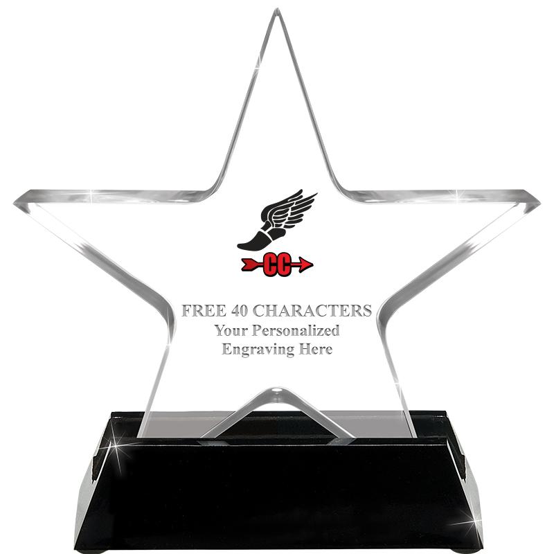 5 1/4" ACRYLIC STAR W/ STAND