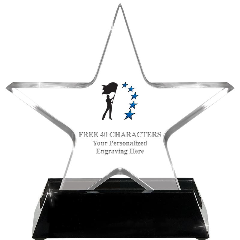 5 1/4" ACRYLIC STAR W/ STAND