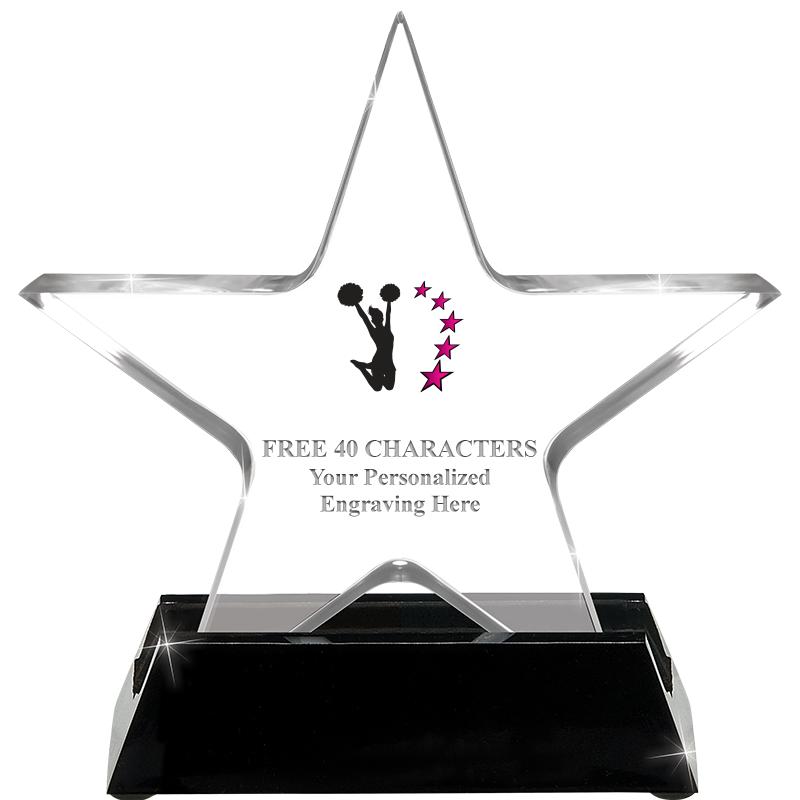 5 1/4" ACRYLIC STAR W/ STAND