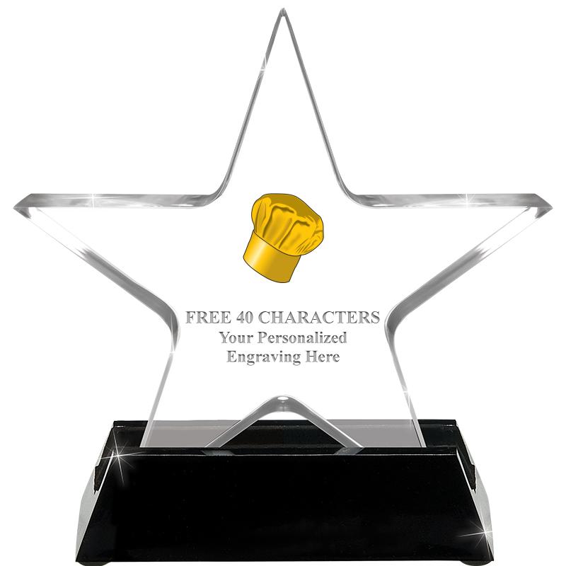 5 1/4" ACRYLIC STAR W/ STAND