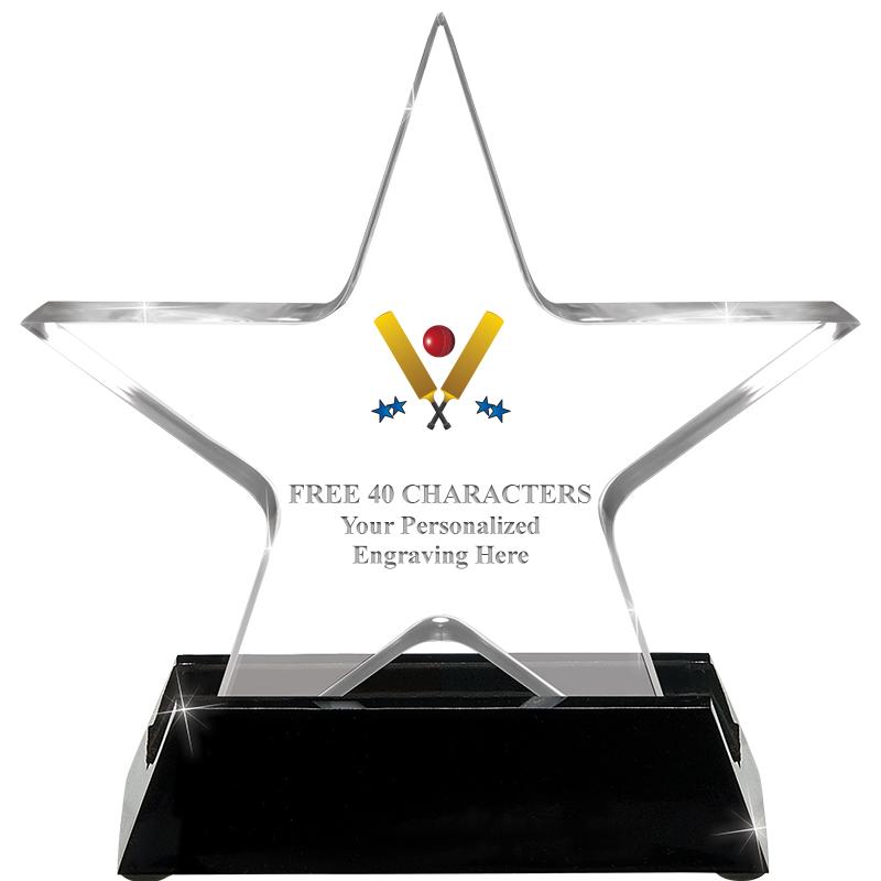 5 1/4" ACRYLIC STAR W/ STAND