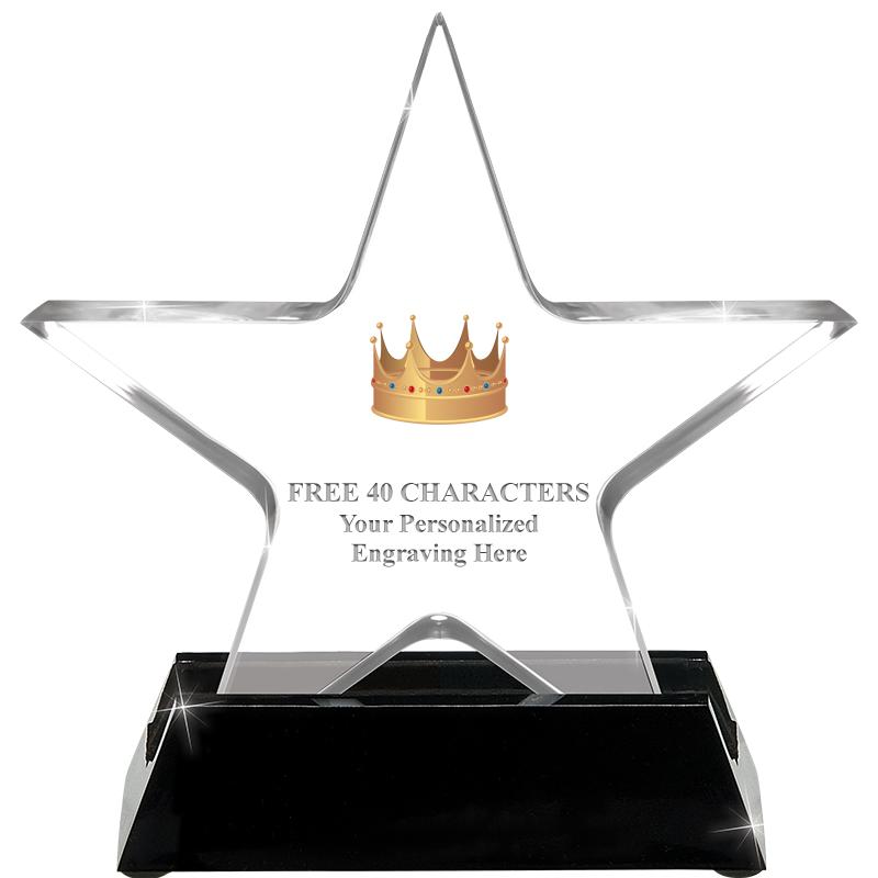 5 1/4" ACRYLIC STAR W/ STAND