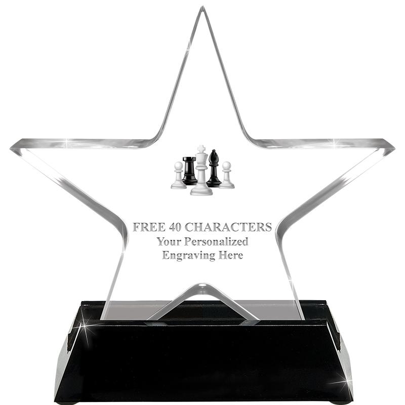 5 1/4" ACRYLIC STAR W/ STAND