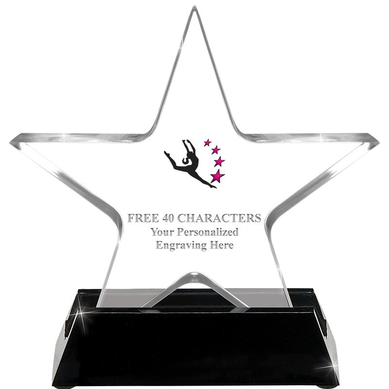 5 1/4" ACRYLIC STAR W/ STAND