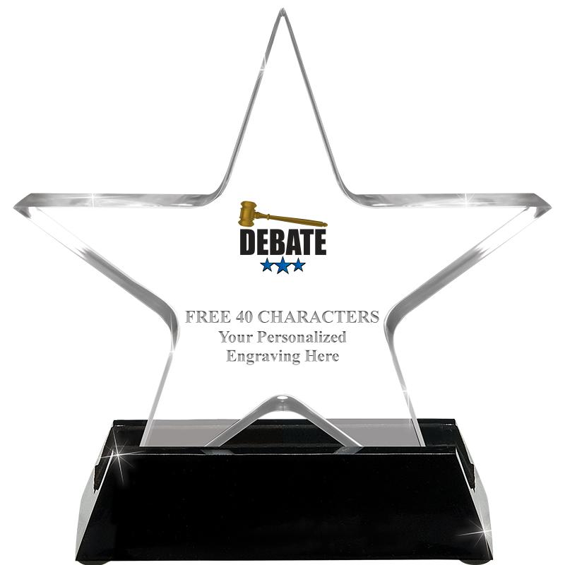 5 1/4" ACRYLIC STAR W/ STAND