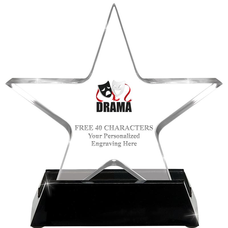 5 1/4" ACRYLIC STAR W/ STAND