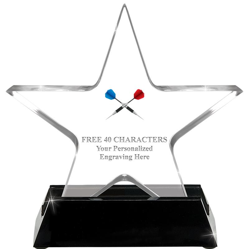 5 1/4" ACRYLIC STAR W/ STAND
