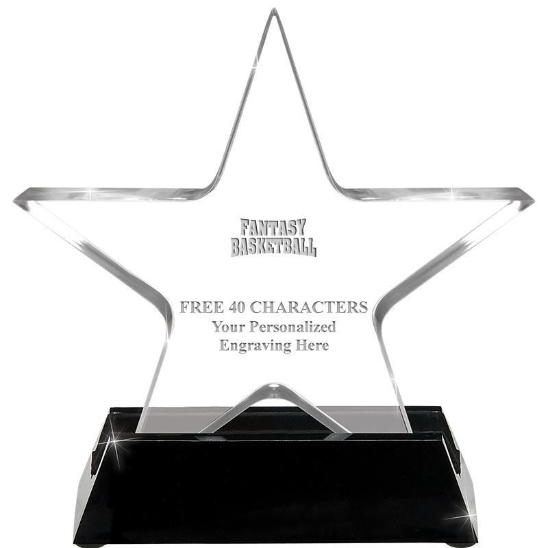 5 1/4" ACRYLIC STAR W/ STAND