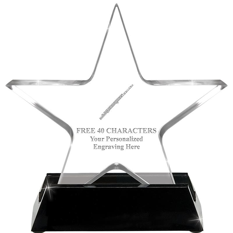 5 1/4" ACRYLIC STAR W/ STAND