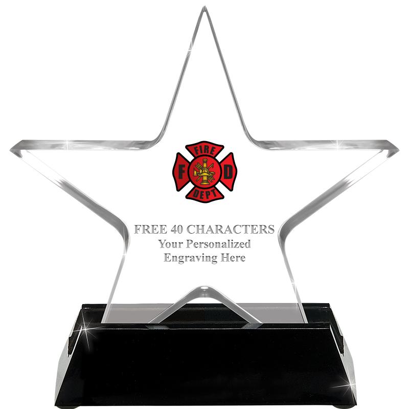 5 1/4" ACRYLIC STAR W/ STAND