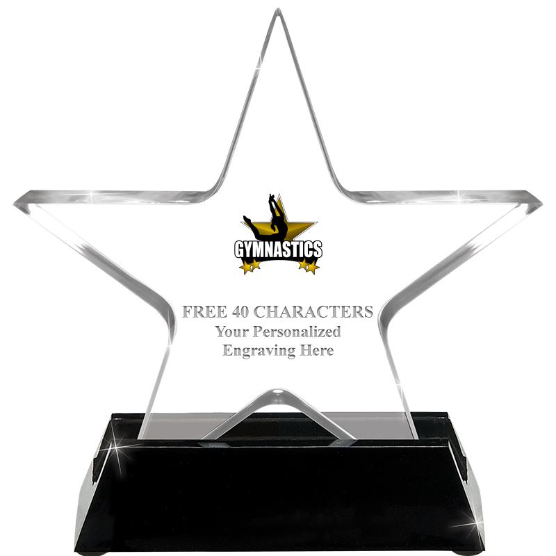 5 1/4" ACRYLIC STAR W/ STAND