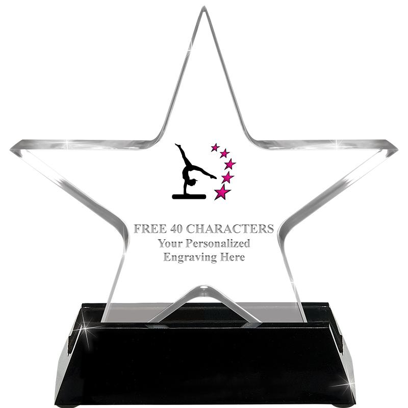 5 1/4" ACRYLIC STAR W/ STAND