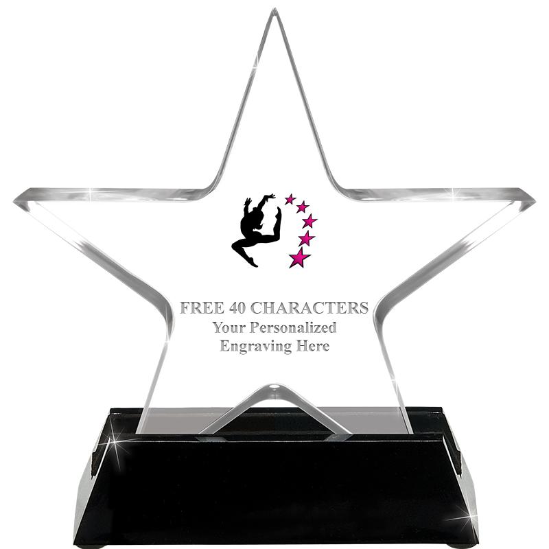 5 1/4" ACRYLIC STAR W/ STAND