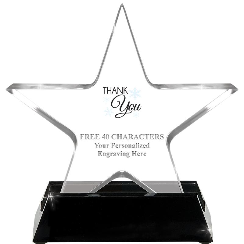 5 1/4" ACRYLIC STAR W/ STAND