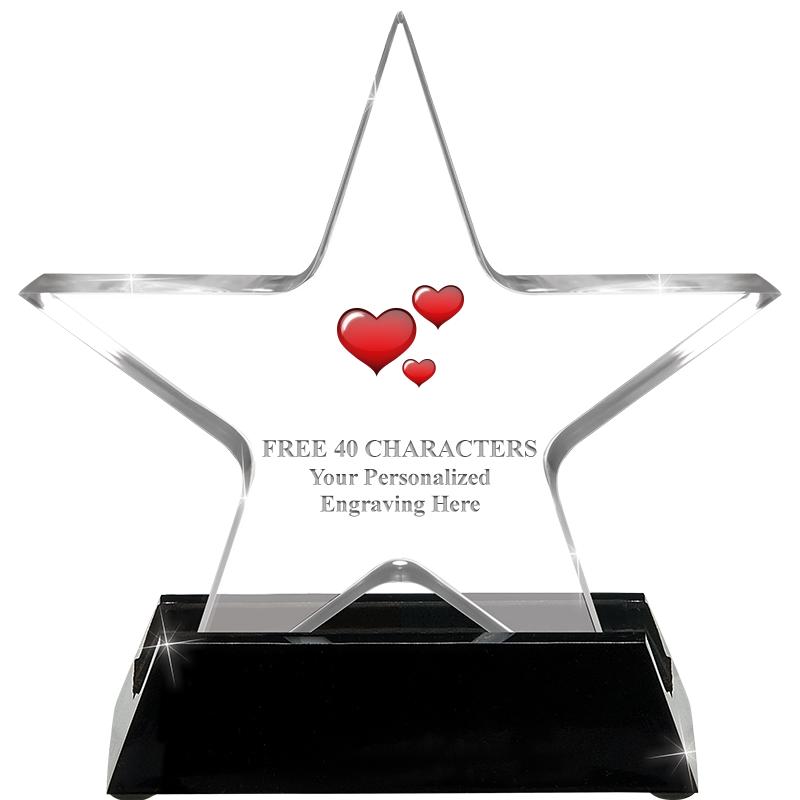 5 1/4" ACRYLIC STAR W/ STAND