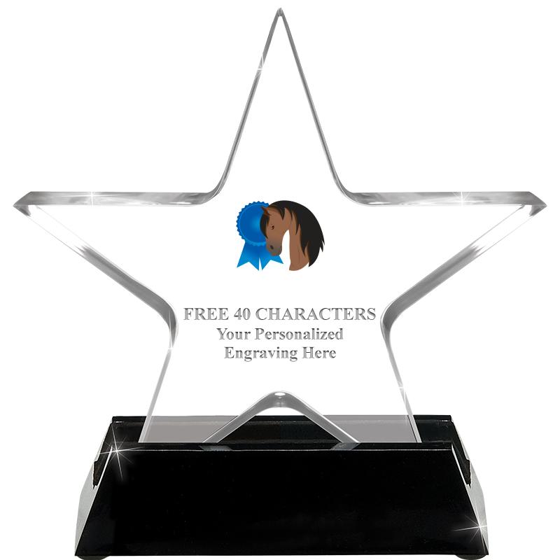 5 1/4" ACRYLIC STAR W/ STAND