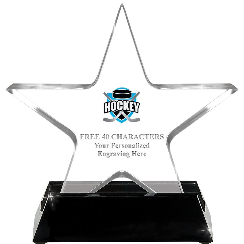 5 1/4" ACRYLIC STAR W/ STAND