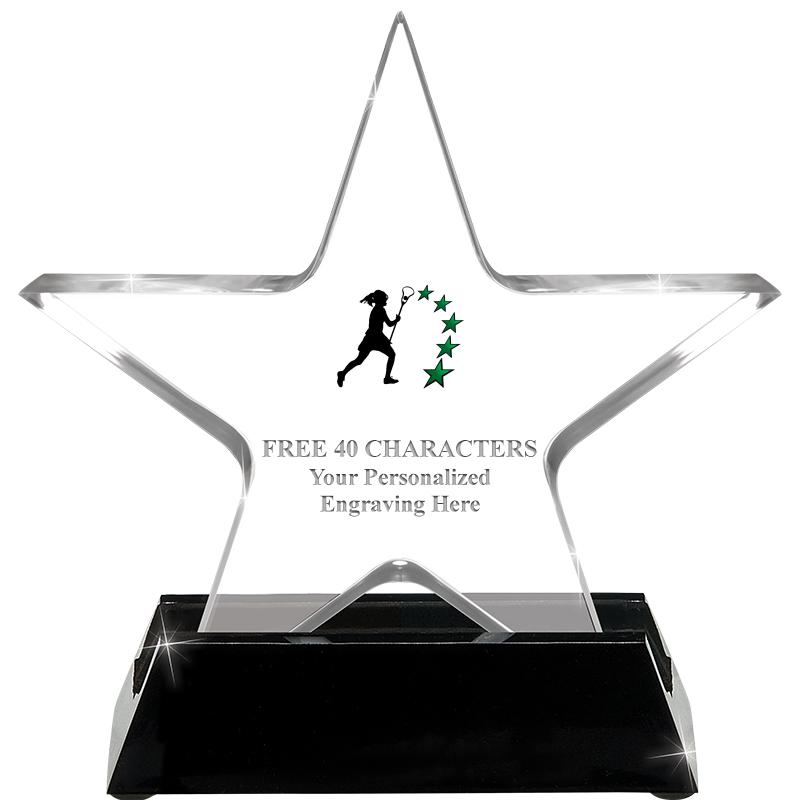 5 1/4" ACRYLIC STAR W/ STAND