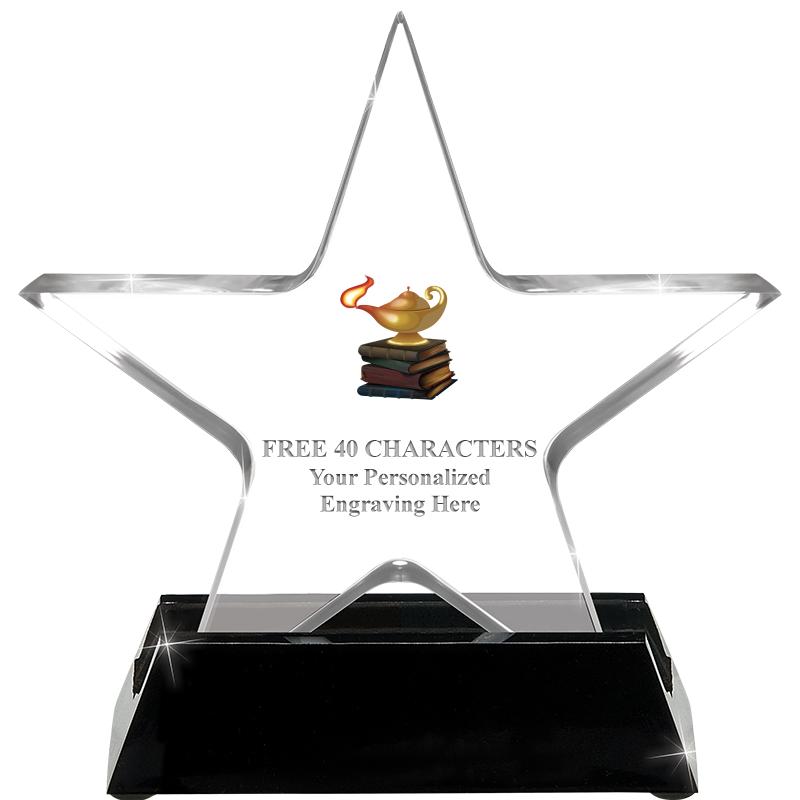 5 1/4" ACRYLIC STAR W/ STAND