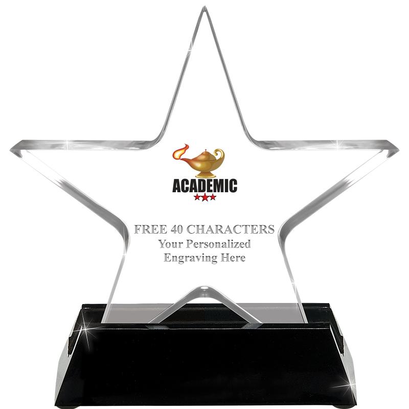 5 1/4" ACRYLIC STAR W/ STAND