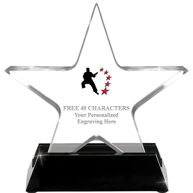 5 1/4" ACRYLIC STAR W/ STAND