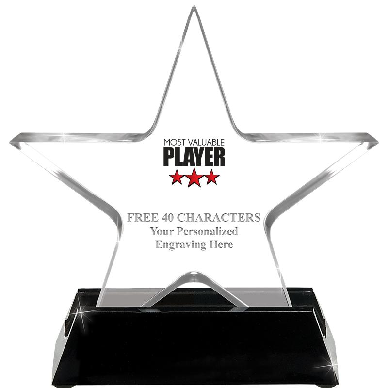 5 1/4" ACRYLIC STAR W/ STAND