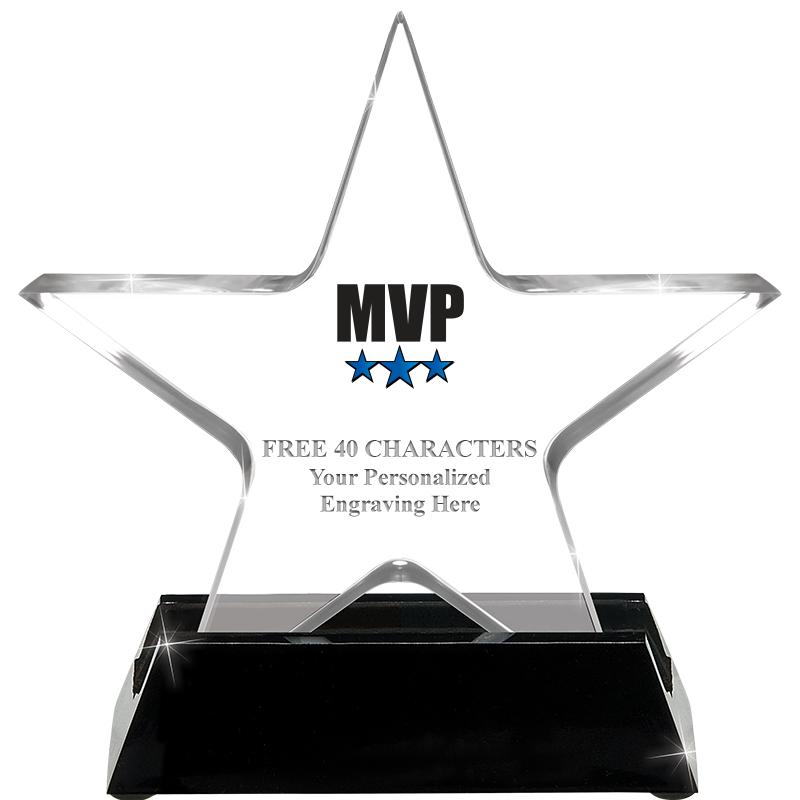 5 1/4" ACRYLIC STAR W/ STAND