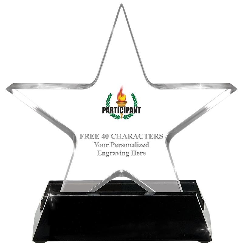 5 1/4" ACRYLIC STAR W/ STAND