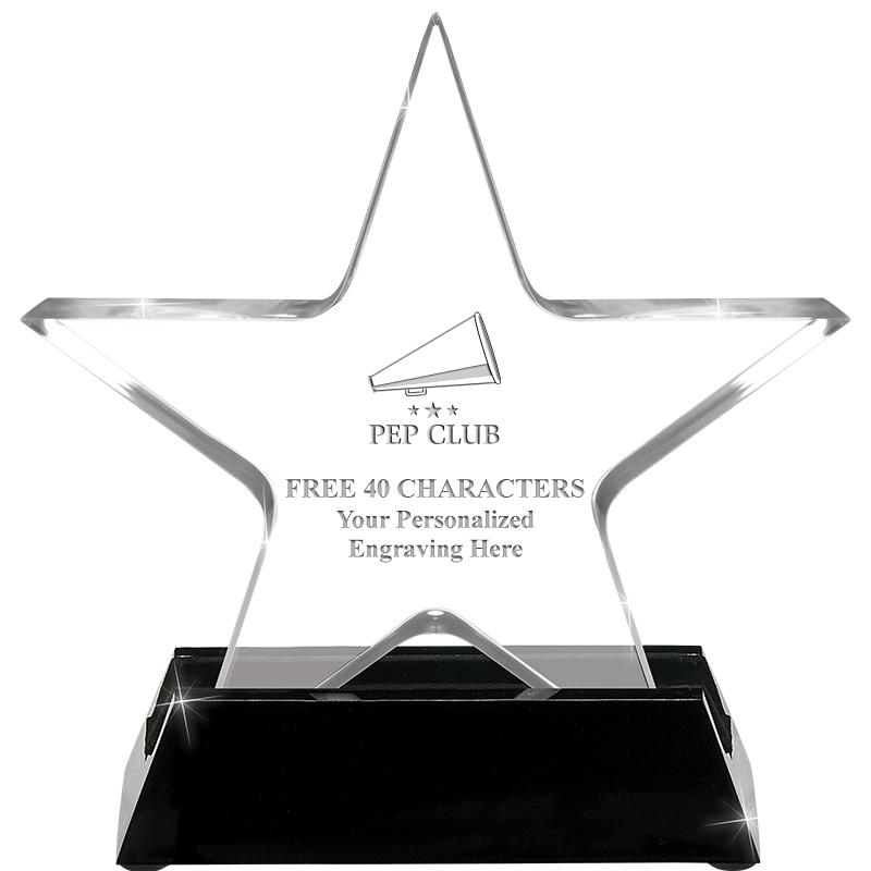 5 1/4" ACRYLIC STAR W/ STAND